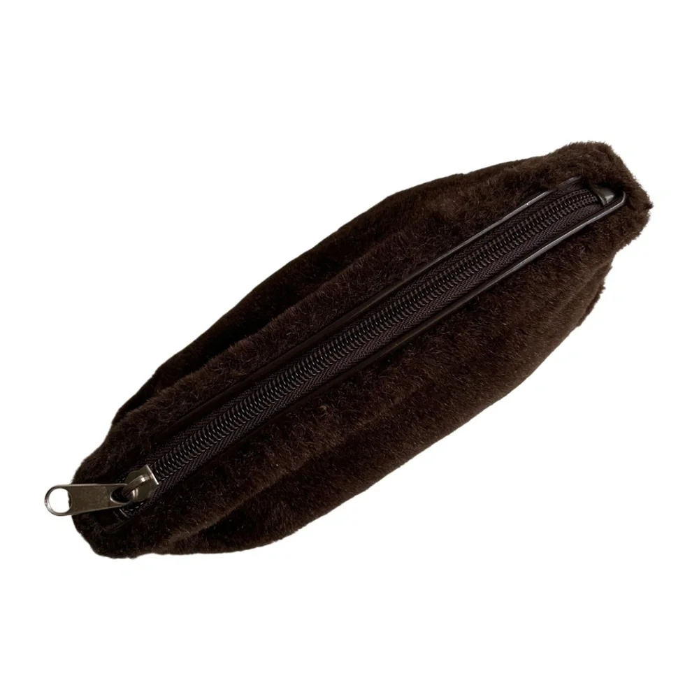 Vintage Maggie Lawrence Faux Fur Cosmetic Bag